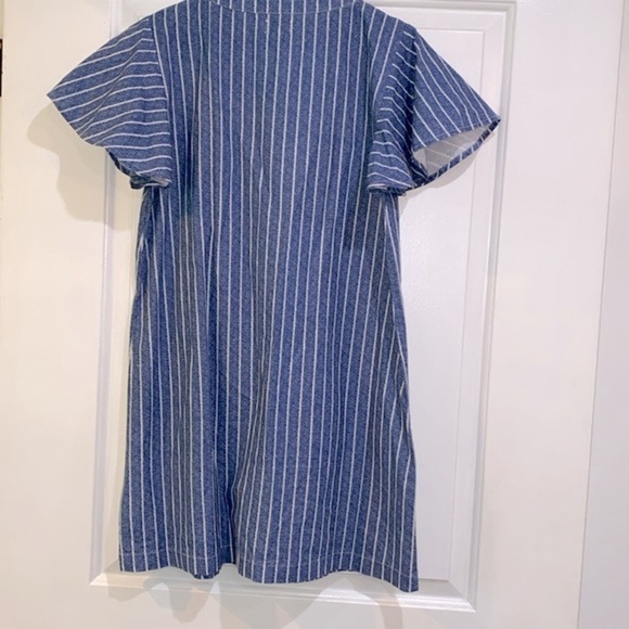 Mudpie blue & white striped dress size small - Picture 6 of 8